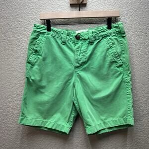 ABERCROMBIE & FITCH REGULAR FIT SHORTS 100% COTTON SPRING GREEN Sz 30